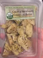Coeurs d'artichauts confit au basilic