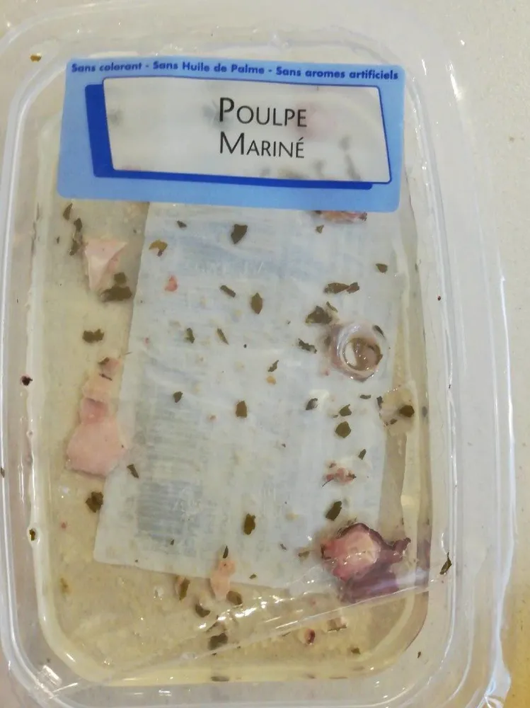 Poulpe mariné