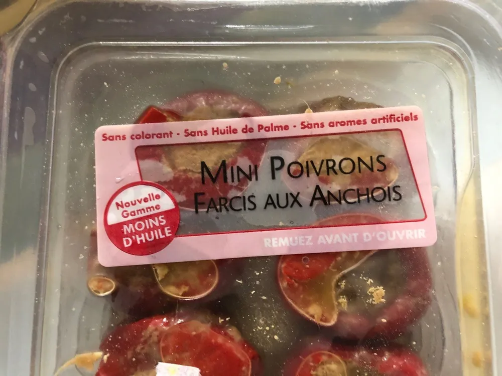 Mini Poivrons farcis aux anchois
