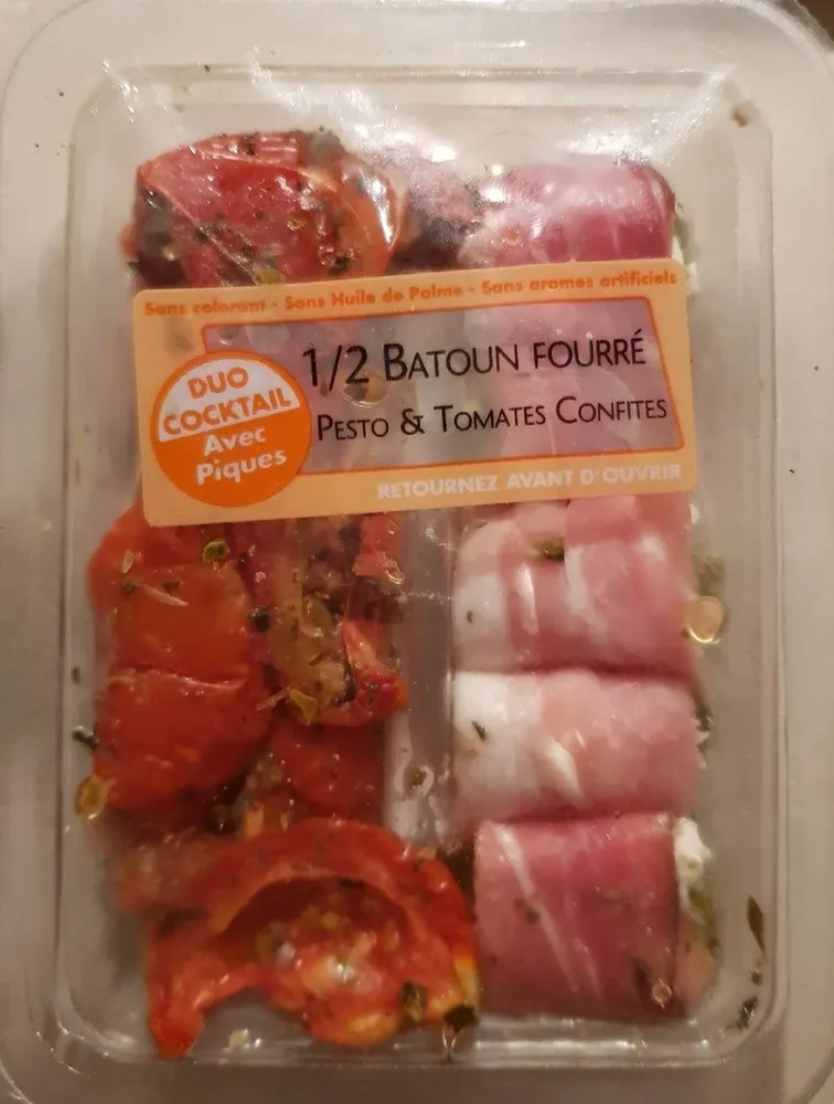 Demi- batouns et tomate confites