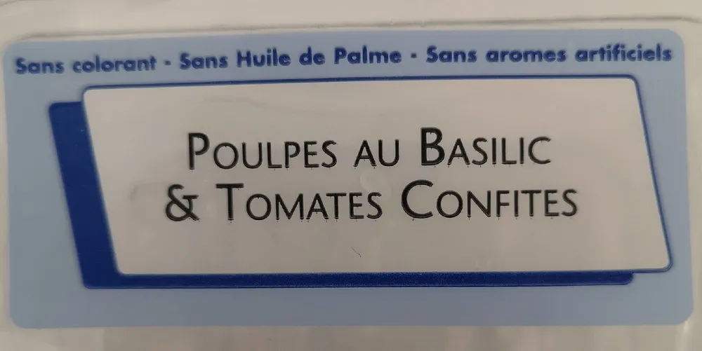 Poulpe au basilic & tomates confites "GIL"