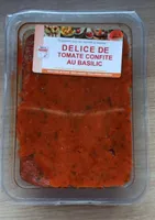 Delice de tomate confite au basilic