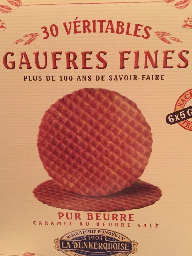 Gaufres Fines pur beurre caramel au beurre salé