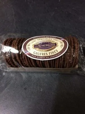 Gaufres fines pur beurre au chocolat