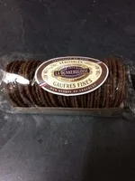 Gaufres fines pur beurre au chocolat