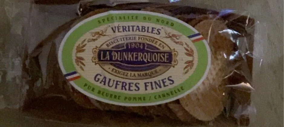 Véritables gaufres fines - Pur Beurre Pomme/cannelle