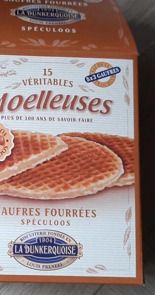 15 véritables moelleuses - gaufres fourrées speculoos