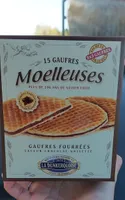 Gaufres fourrées saveur chocolat-noisette