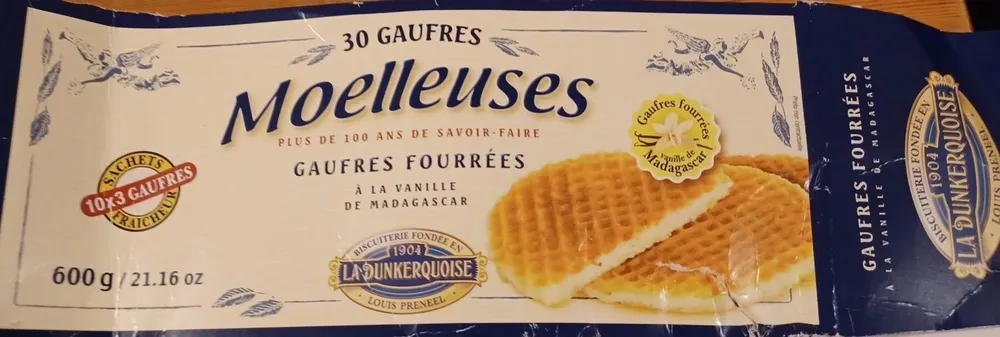 Gaufres fourrées à la vanille de Madagascar