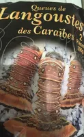 Queues de langoustes des caraibes, 2 pièces