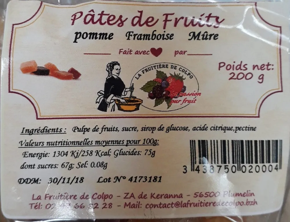 Pâtes de fruits