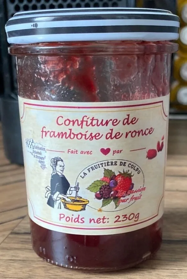 Confiture de framboise de ronce