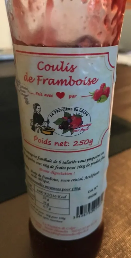 Coulis de framboise