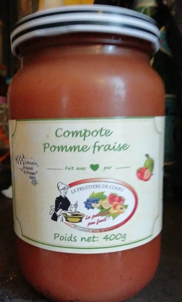 Compote pomme fraise