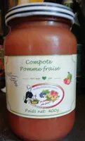 Compote pomme fraise