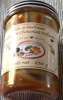 Pâte à tartiner caramel,chocolat,noisette