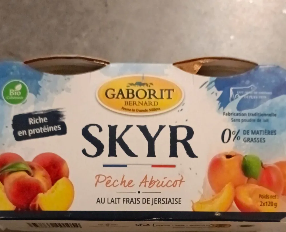 Skyr pêche abricot