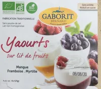 Yaourts sur lit de fruits