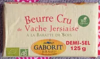 Beurre cru de vache Jersiaise demi-sel bio