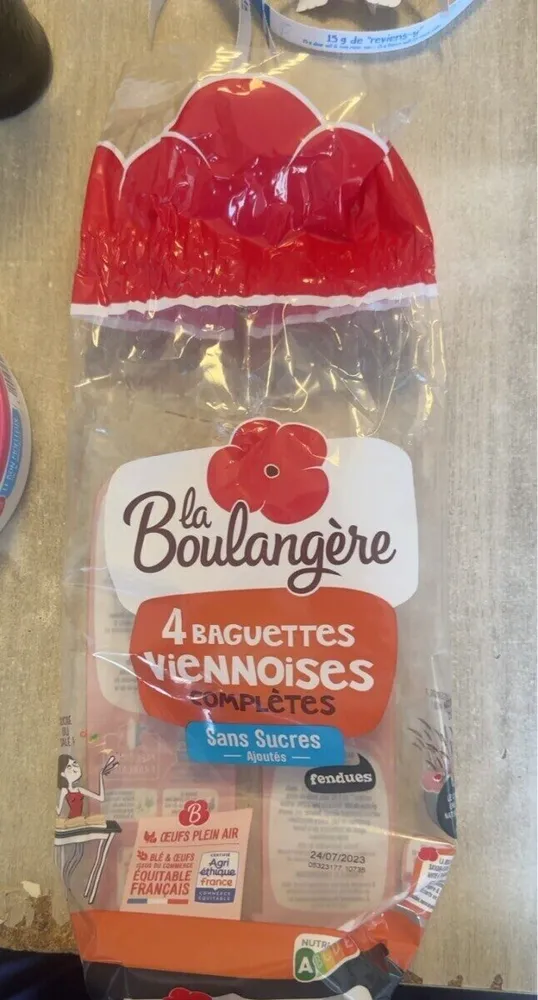 4 baguettes viennoises complètes