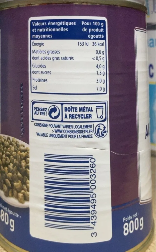 Câpres au vinaigre