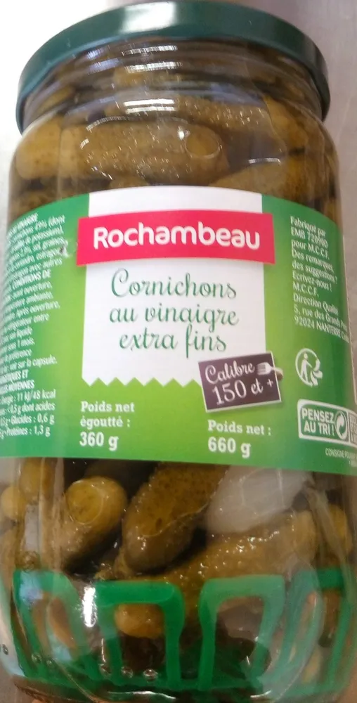Cornichons au vinaigre extra fins