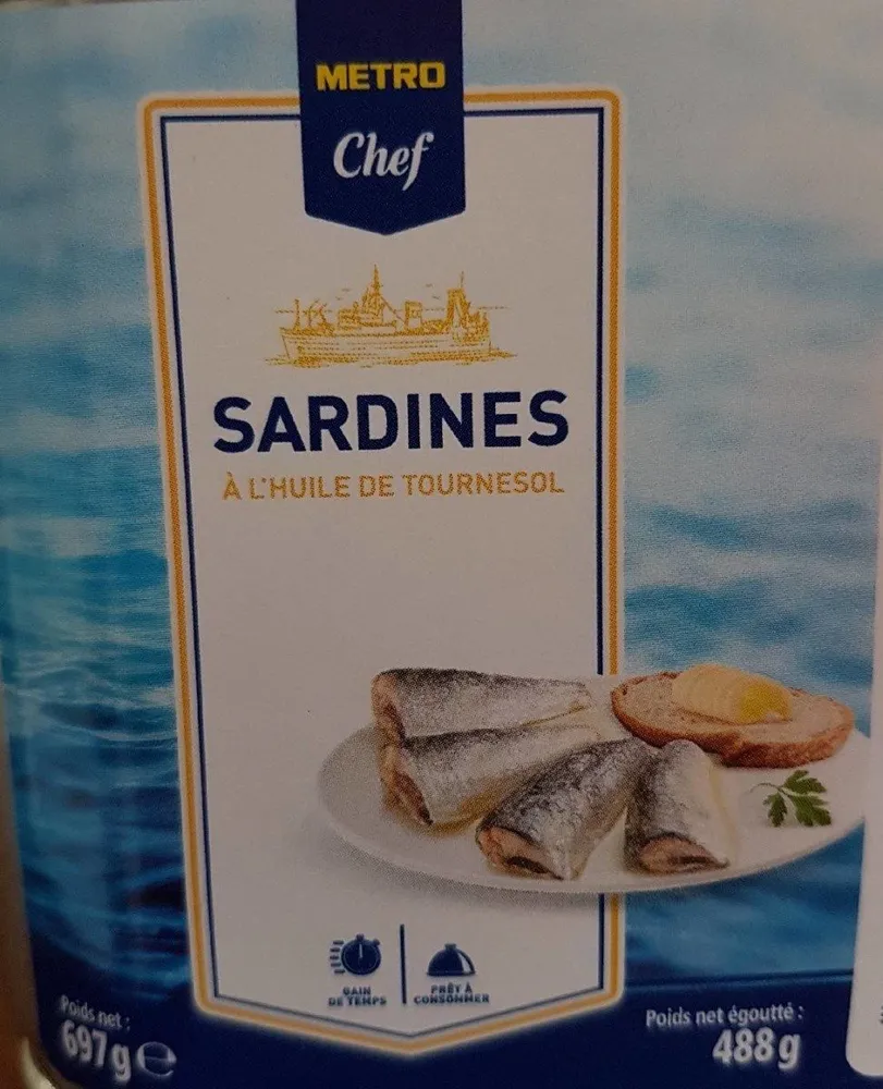 Sardine huile de tournesol