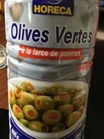 Olives vertes farcies poivron