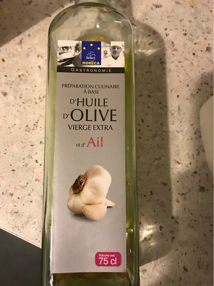 Huile d’olive vierge extre et d’ail