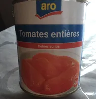 Tomates entieres pelées au jus