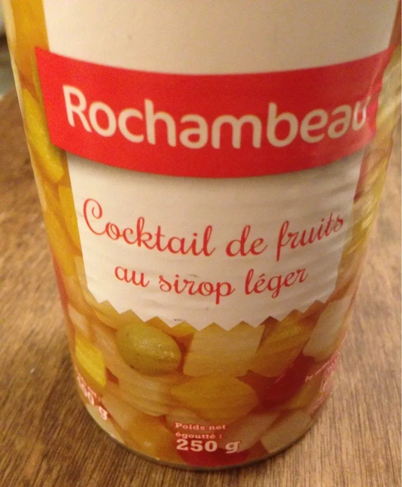 Cocktail de fruits au sirop léger