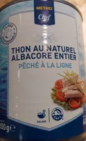 Thon au naturel albacore entier