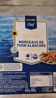 Morceaux de thon albacore
