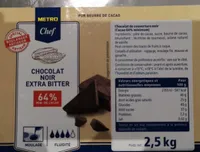 Chocolat noir extra bitter