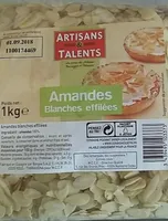 Amandes blanches effilées