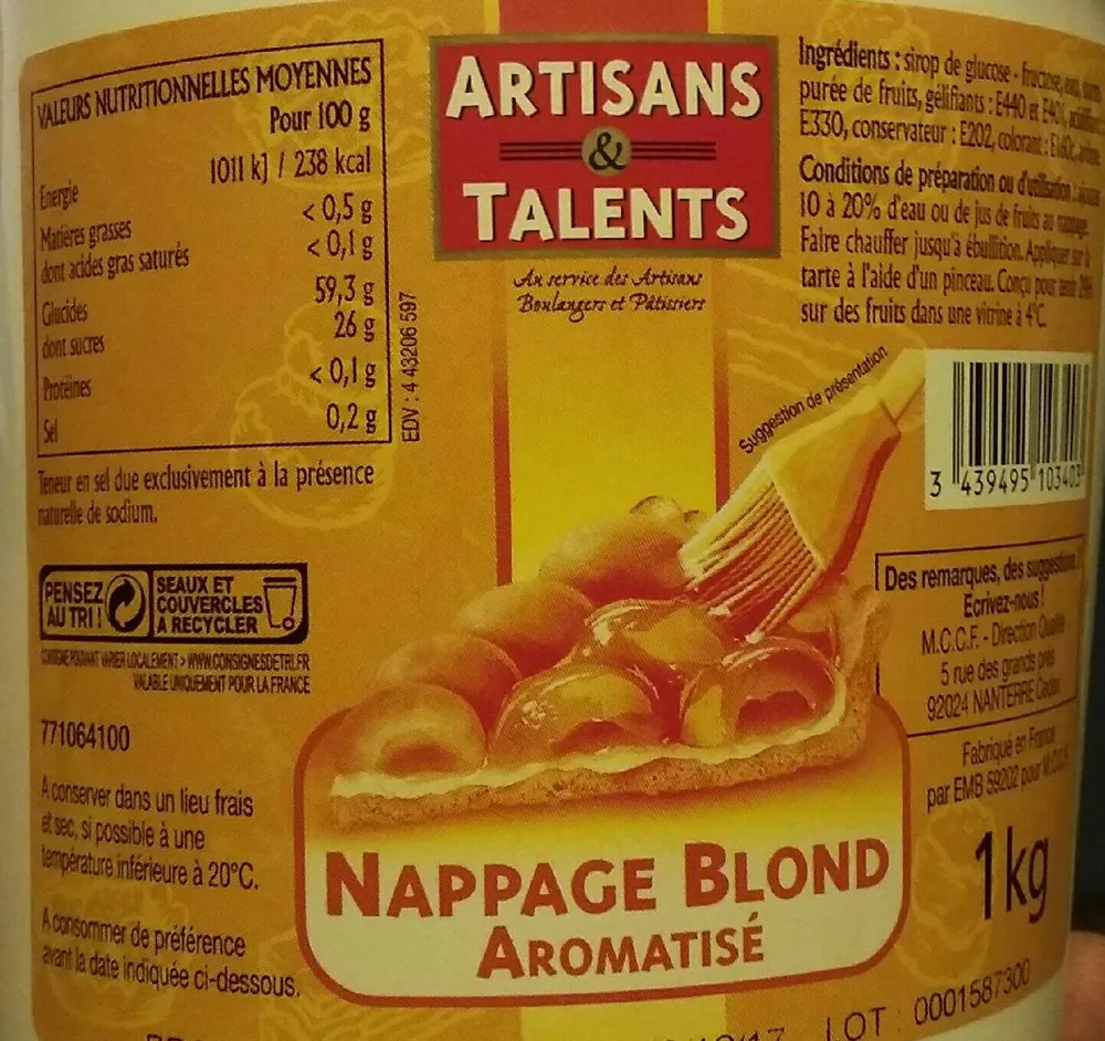 Nappage blond
