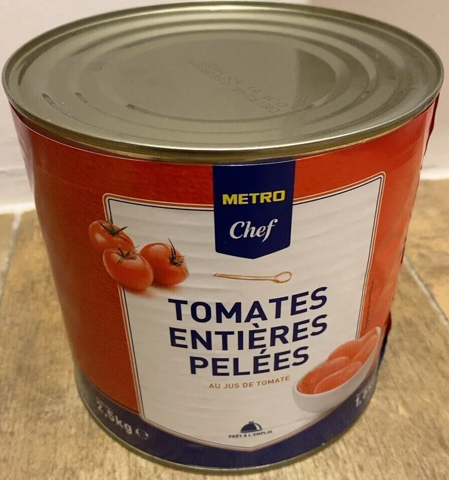 Tomates entieres pelées