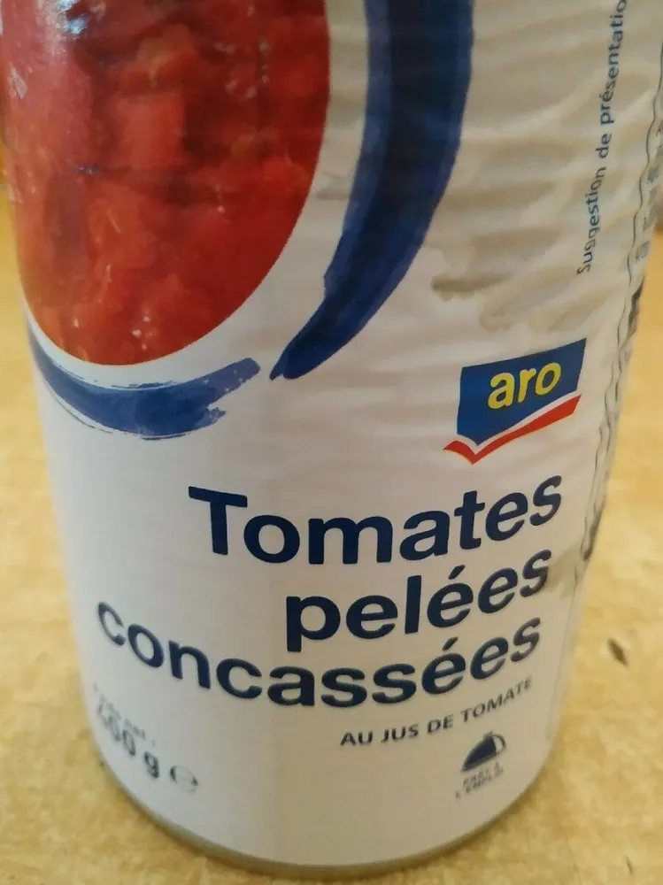 Tomates pelées concassées