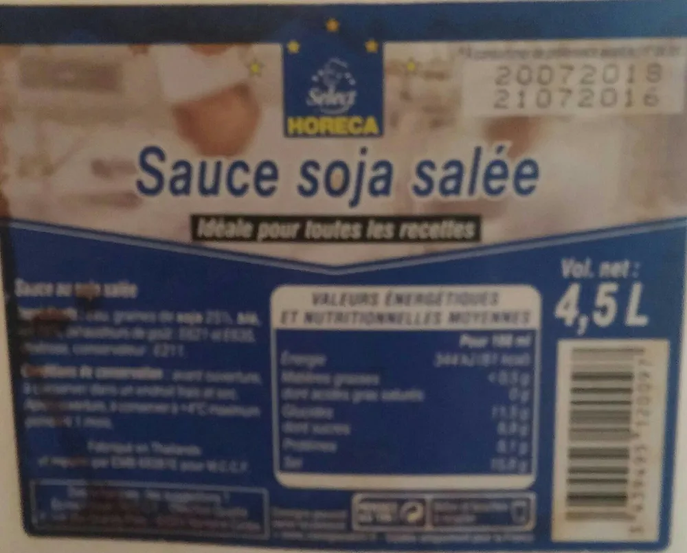 Sauce soja salée