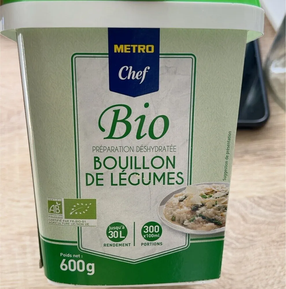 Bouillon de legume bio