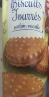 Biscuits fourrés parfun vanille