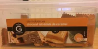 Mini tablettes chocolat au lait éclats de caramel