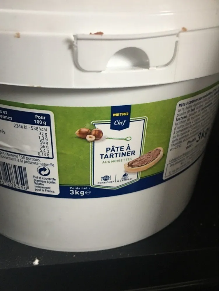 Pâte à tartiner aux noisettes