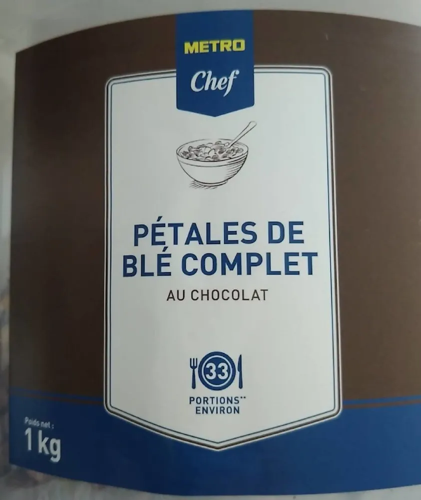 Pétales de blé complet au chocolat