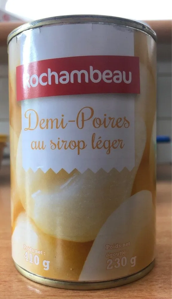 Demi poires au sirop