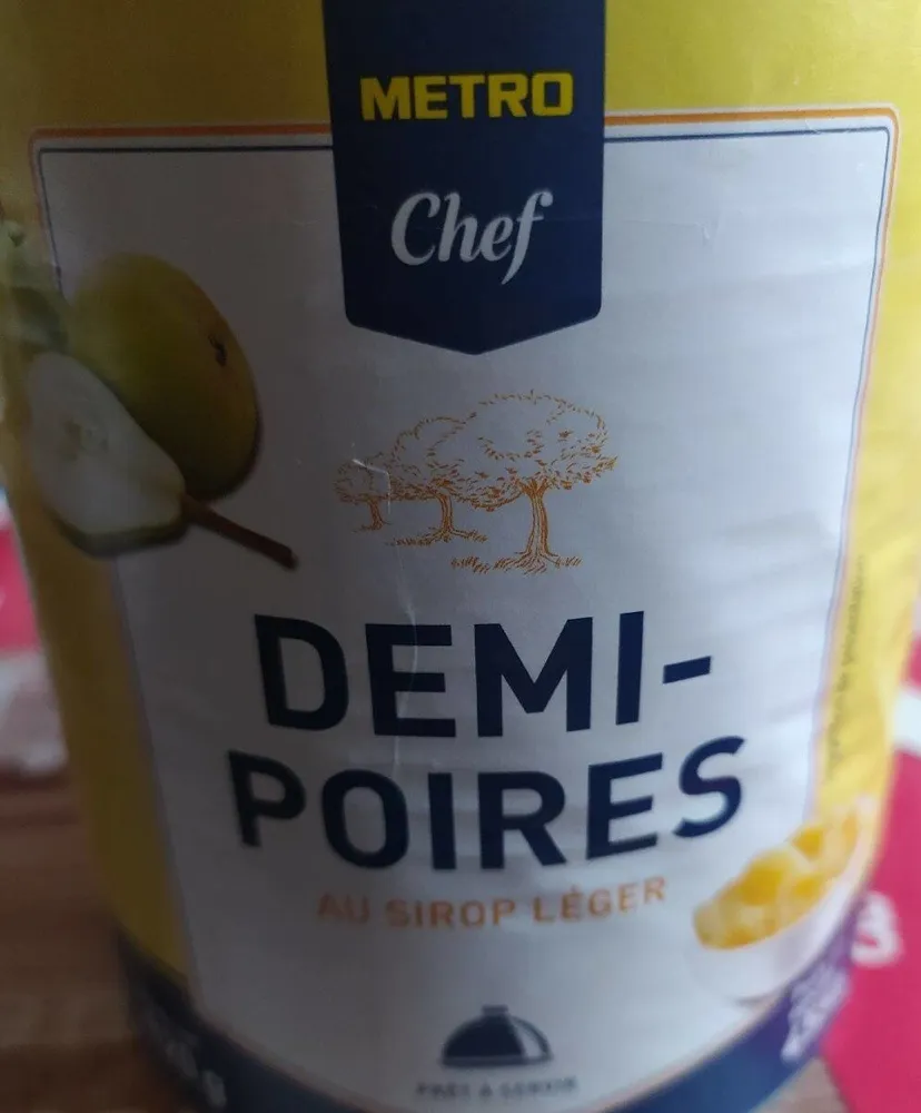 Demi-poire au sirop léger