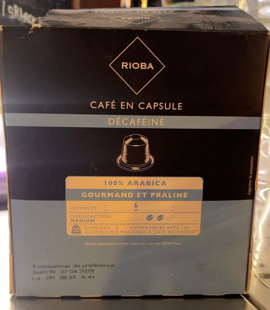 Café en capsule décaféiné