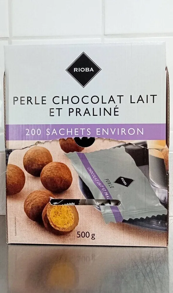 Perle chocolat au lait et praliné