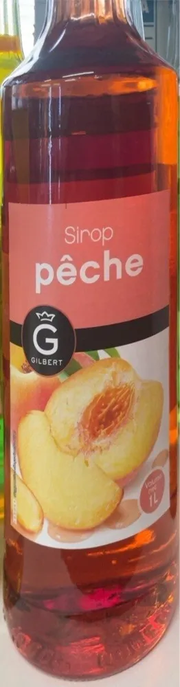 Sirop pêche Gilbert 1L