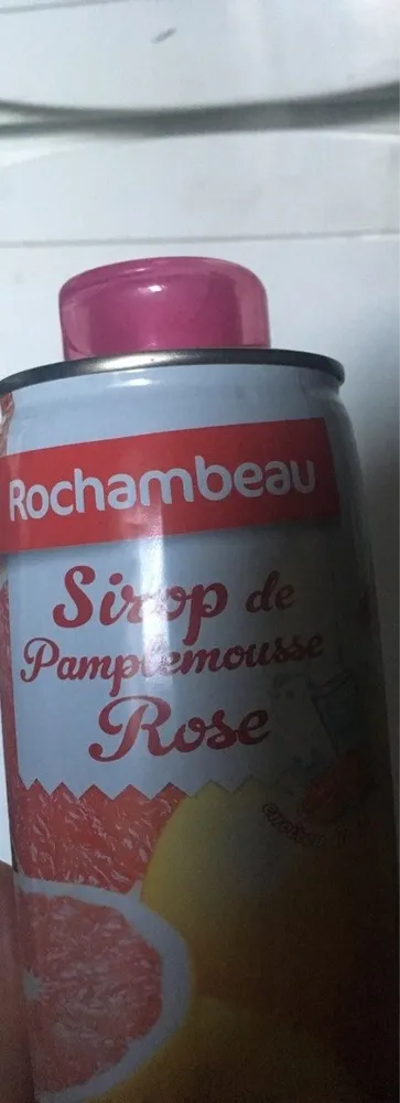 Sirop de pamplemousse rose